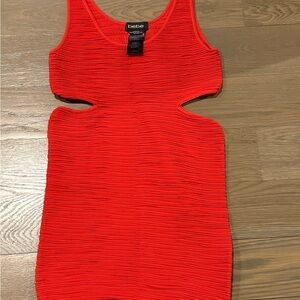 Bebe Red Cutout Bodycon Dress